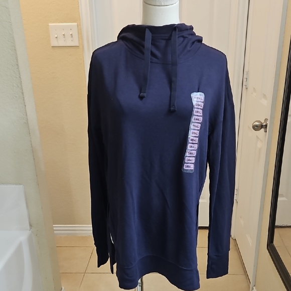 Active Life Women's Soft Modal Pullover Tunic Hoodie W/ Side Slits & Thumbholes - Picture 3 of 11